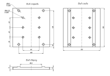 Алюминиевое крепление поворотной оси Тип-1 (AL-25150)