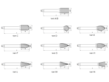 Набор Борфрез Твердосплавные 10 штук, D3 хвостовик D3 мм / Шарошки по металлу, пластику, дереву