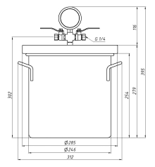 Вакуумный бак 12L