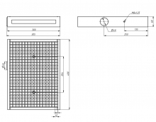 Вакуумный стол с вакуумметром 400x300 (чугунный)