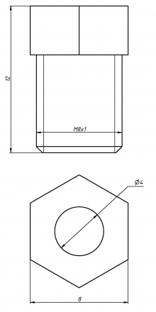 Втулки для медных трубок 4x2 мм