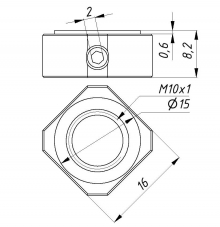Гайка FK10 BK10 EK10 M10*1