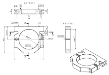 Крепление шпинделя D105-AL
