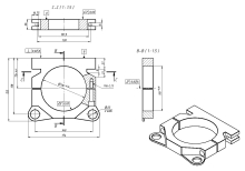 Крепление шпинделя D110-AL АС