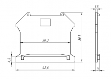 Заглушка терминального блока D-UK5