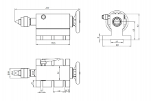 4я ось 100мм патрон 3кл. 86HS82-4504A (5M-3-100B+rear holder)