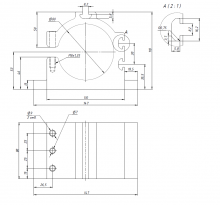 Кронштейн (держатель) для шпинделя D80 (АВД-4932)