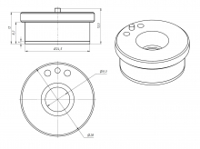 P0571-1051-00001 Керамический держатель сопла KT B2 (D28 M11)