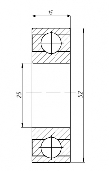 Подшипник шпинделя H7205C-2RZ DBP4 (2 шт. в комплекте)