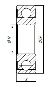 Подшипник H7001C-2RZ P5