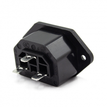 Разъем питания 220В IEC320 конт."гнездо" на панель AS-208 (K2414)