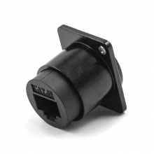 Разъём RJ45 8PIN для крепления на панели без пайки