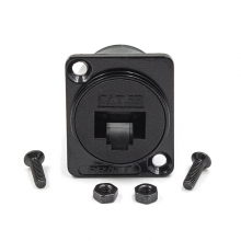 Разъём RJ45 8PIN для крепления на панели без пайки