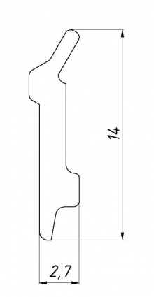 Уплотнитель для скребка (стирателя, грязесъемника)