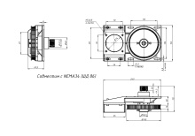 Ременной редуктор 1:5 модуль 1,25 косозубая рейка