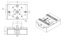 Самоцентрирующие тиски EROWA 5 (высота губок 9 мм)