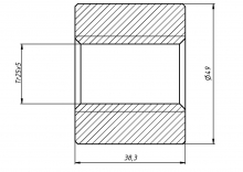 Гайка трапецеидальная 25x5 без фланца