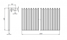 Гофра угловая 480х160х50х30