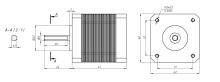 Шаговый двигатель 42HS48-1704A