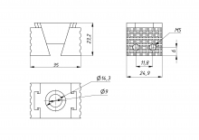 Прижим пружинный M8 зуб