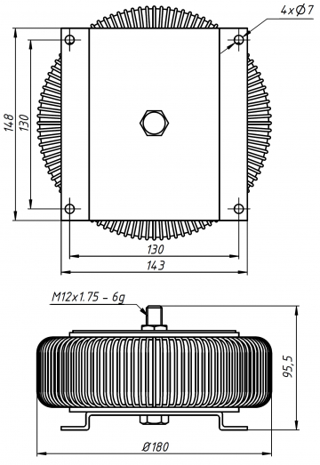 Трансформатор ПКФЛ 685-220В/48В (тип 1)