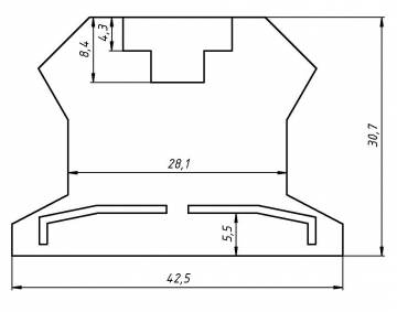 Заглушка терминального блока D-UK2.5