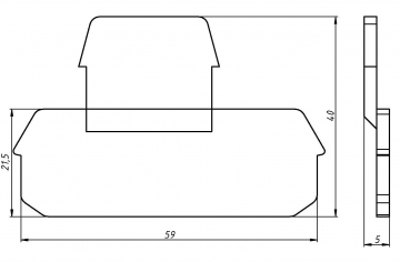 Заглушка терминального блока MBKKB 2.5