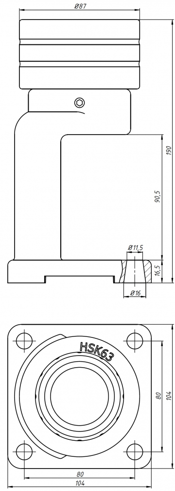 D-BT40 вертикальная подставка для закрепления оправок BT40