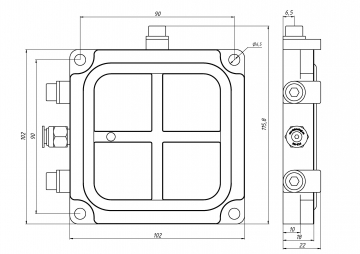 ВП 100х100 мм. (односторонняя) new