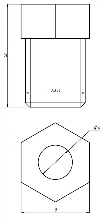 Втулки для медных трубок 4x2 мм