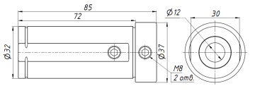 Цилиндрическая переходная втулка 32-12