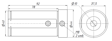 Втулка переходная для инструмента с цилиндрическим хвостовиком D40-d10