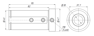 Втулка переходная D40-d18