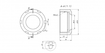 Цанговый патрон 160 мм ER50UM