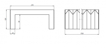 Гофра 120х270х30 тип U