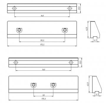 Губки для станочных тисков GT175