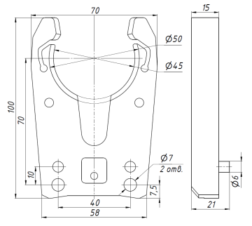 Держатель патрона ISO30 тип 1