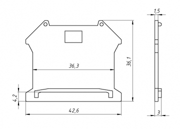 Заглушка терминального блока D-UK5