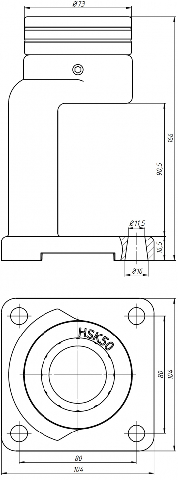 ISO30 вертикальная подставка для закрепления оправок