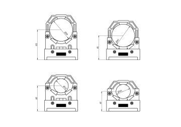 Держатели трубки Lasea 80мм (комплект)