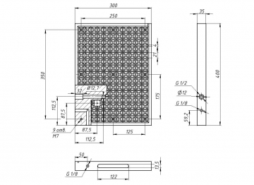 Вакуумный стол 400x300 (чугунный)