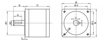 Планетарный Редуктор 86мм PL86-10 (10:1)