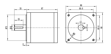 Планетарный Редуктор 86мм PL86-25 (25:1)