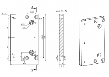 Модуль MA с шагом винта 5 мм
