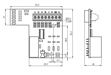 Плата расширения для энкодера PG1 5v
