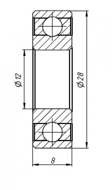 Подшипник H7001C-2RZ P5