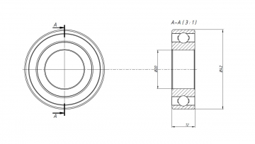 Подшипник шпинделя H7004CTA-2RZ DBP4 (2 шт. в комплекте)