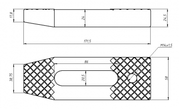 Прижим фрезерный M20