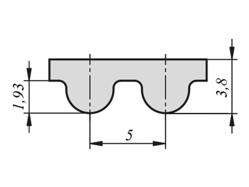 Ремень 900-5GT-40MM