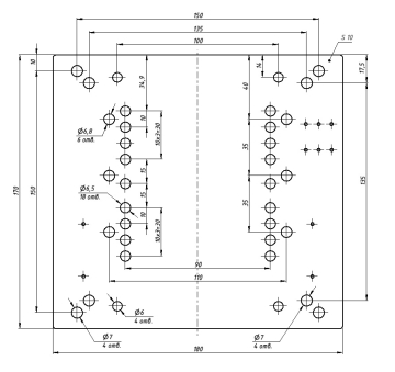Стальное крепление поворотной оси